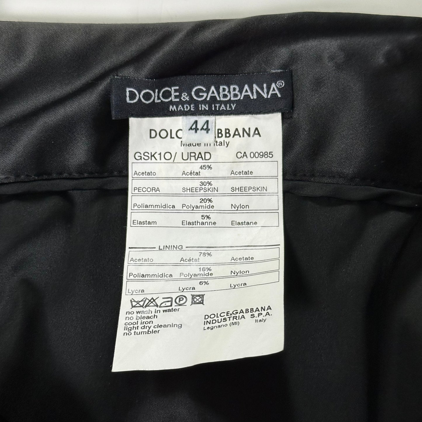 DOLCE&GABBANA Spring Summer 2003 Laced Up Midi Skirt