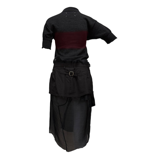 MAISON MARGIELA Fall 2024 Sheer Layered Knit Dress
