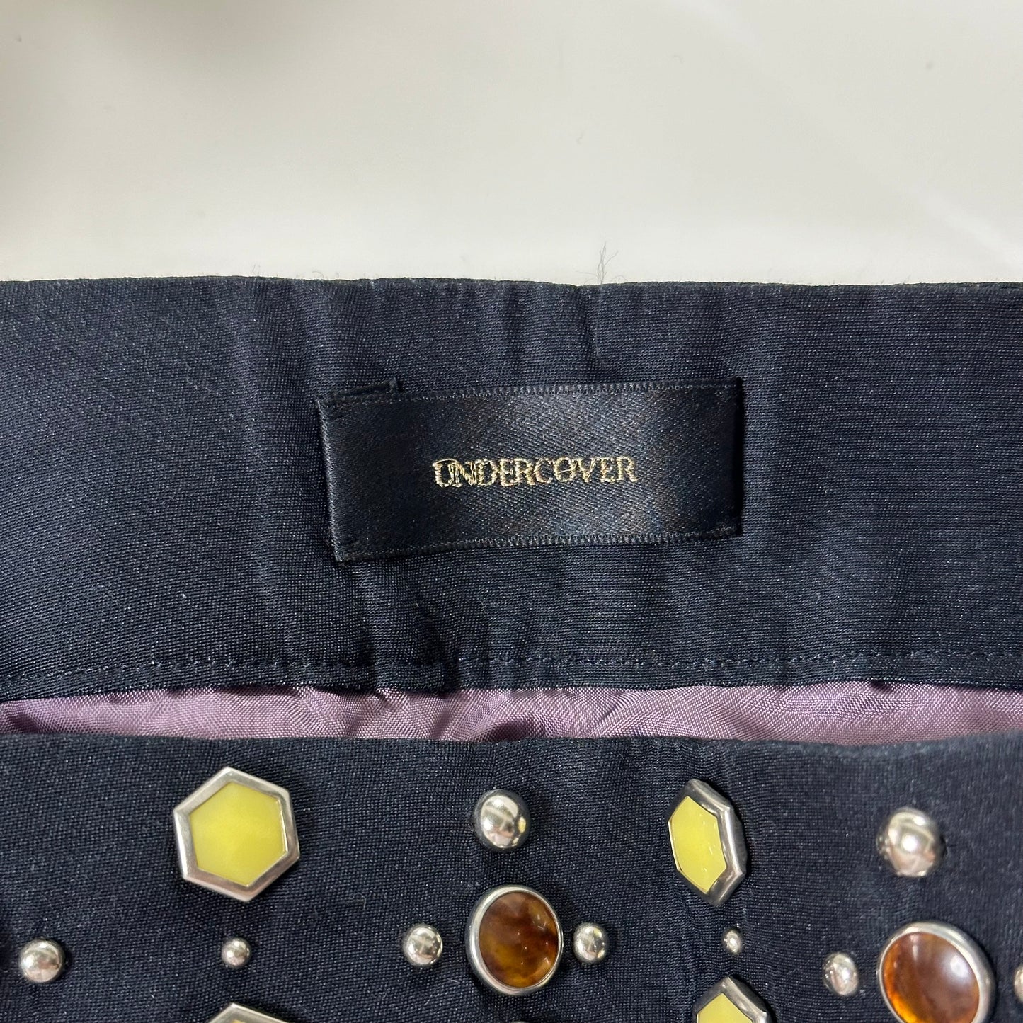 UNDERCOVER Spring Summer 2016 "The Greatest" Flower Print Studs Skirt