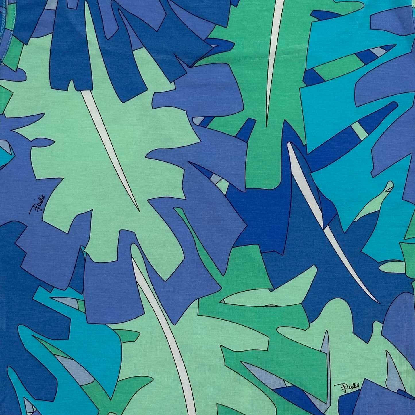 EMILIO PUCCI Spring Summer 2007 Leaf Print Tank Top