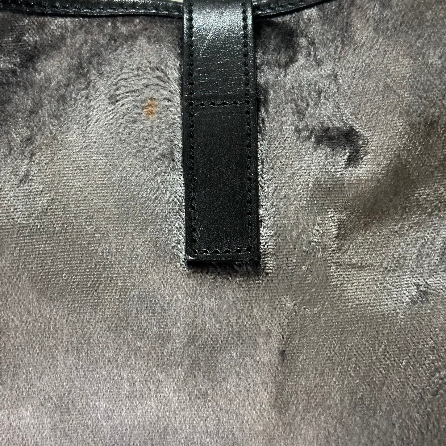 GUCCI Fall Winter 1999 Velvet Leather Jackie O Hobo Shoulder Bag