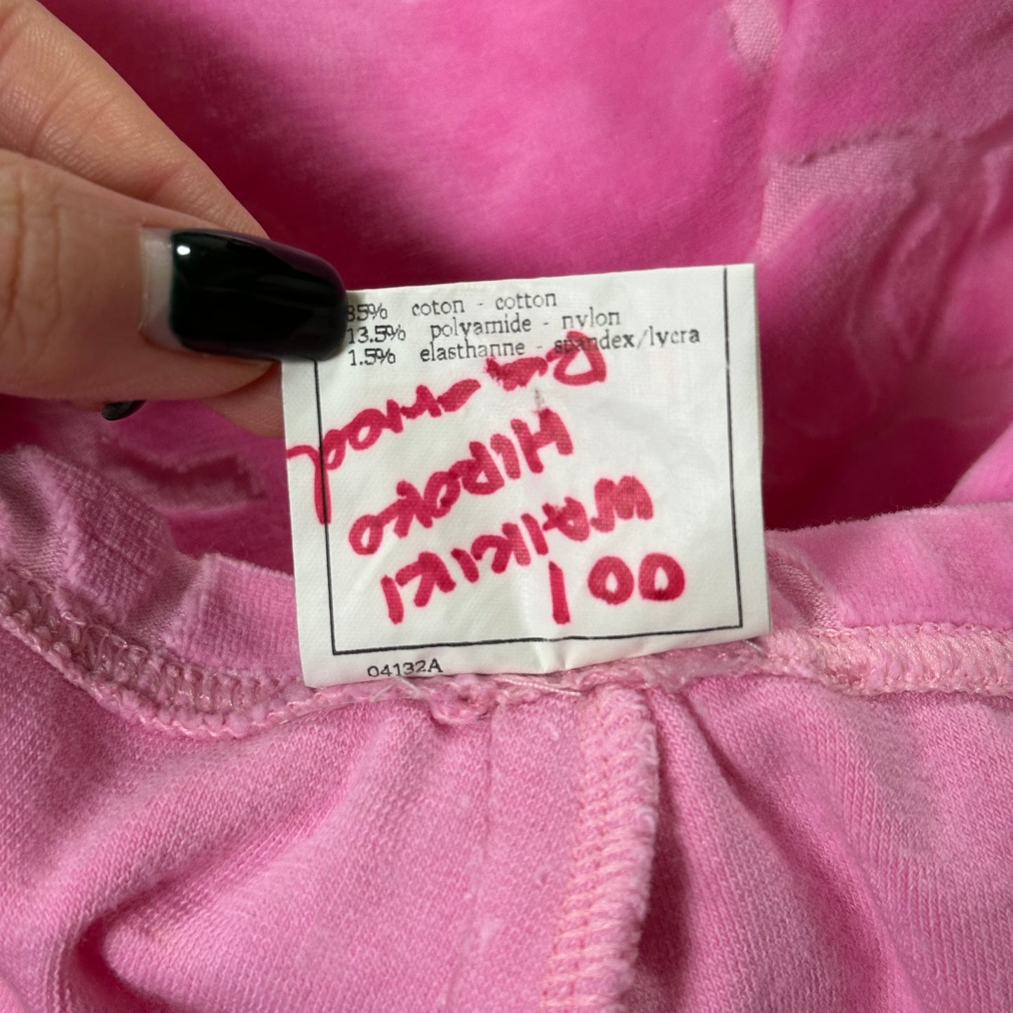 CHANEL Spring Summer 1996 Velour Monogram CC Logo Pants