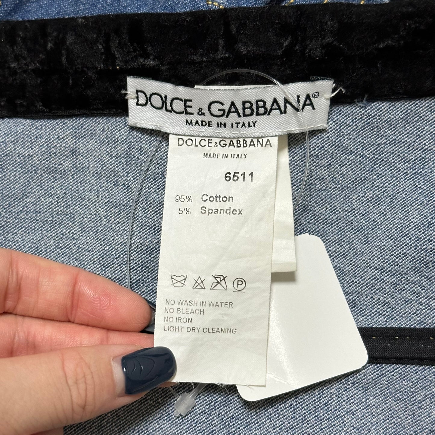 DOLCE&GABBANA Fall Winter 1996 Denim Bustier