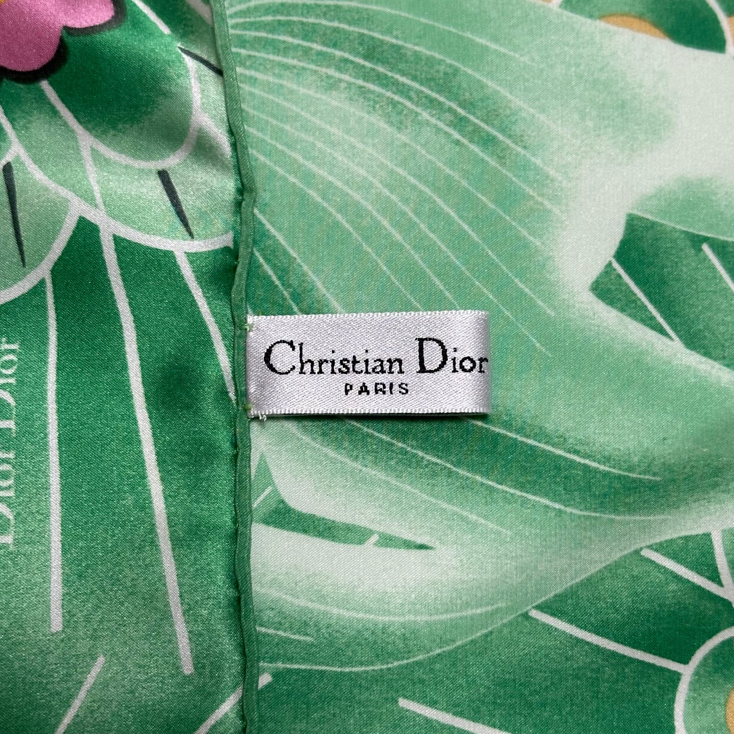 CHRISTIAN DIOR Fall Winter 2003 Koi Floral Print Silk Pareo