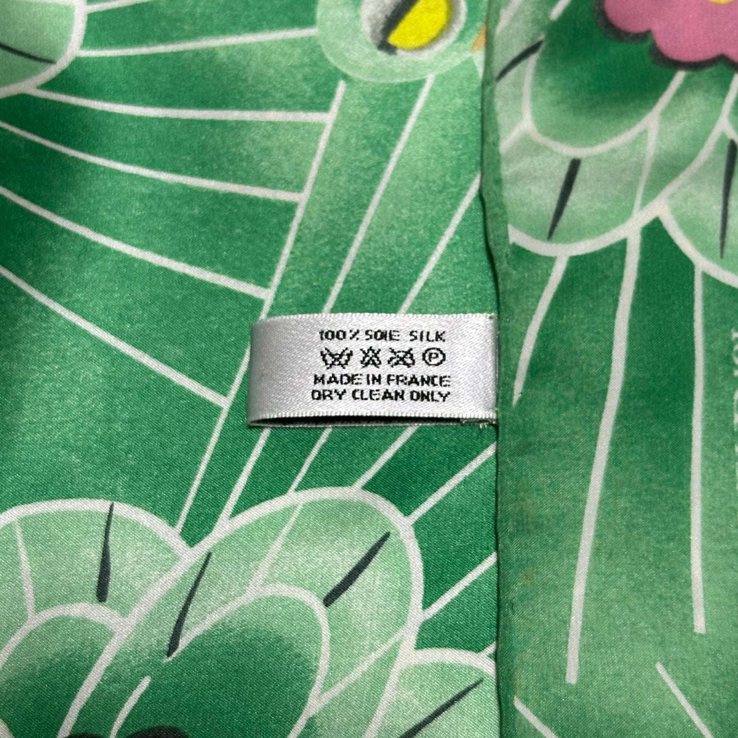 CHRISTIAN DIOR Fall Winter 2003 Koi Floral Print Silk Pareo