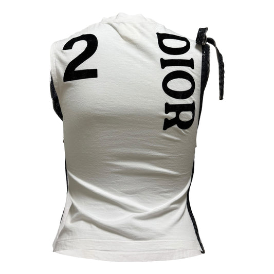 CHRISTIAN DIOR Spring 2001 "J'ADORE DIOR 6" Zipper Tank Top