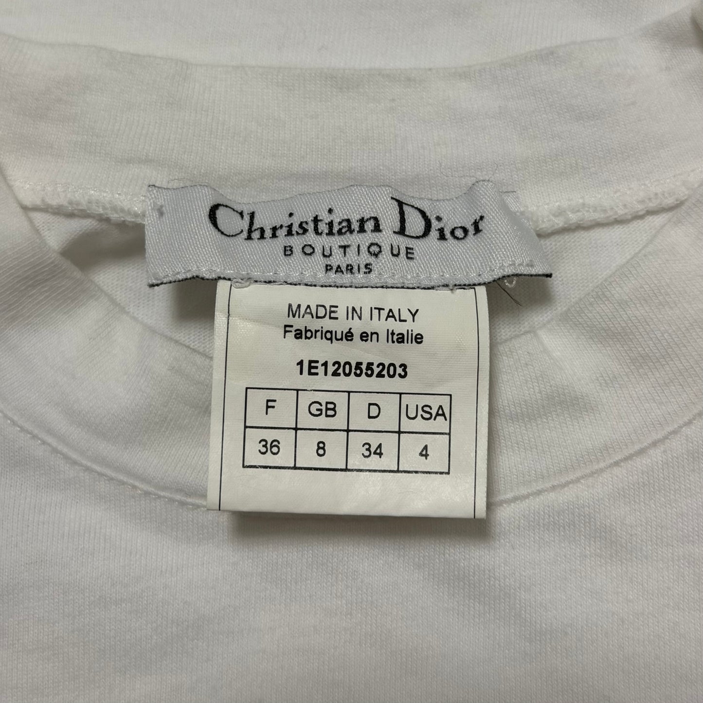 CHRISTIAN DIOR Spring 2001 "J'ADORE DIOR 6" Zipper Tank Top