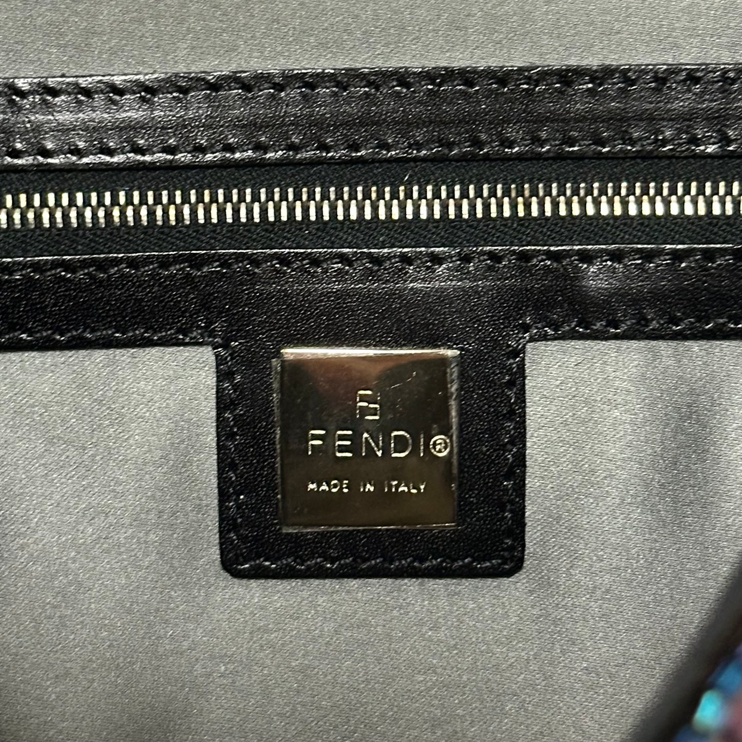 FENDI Fall Winter 1999 Sequins and Calf Hair Baguette Bag