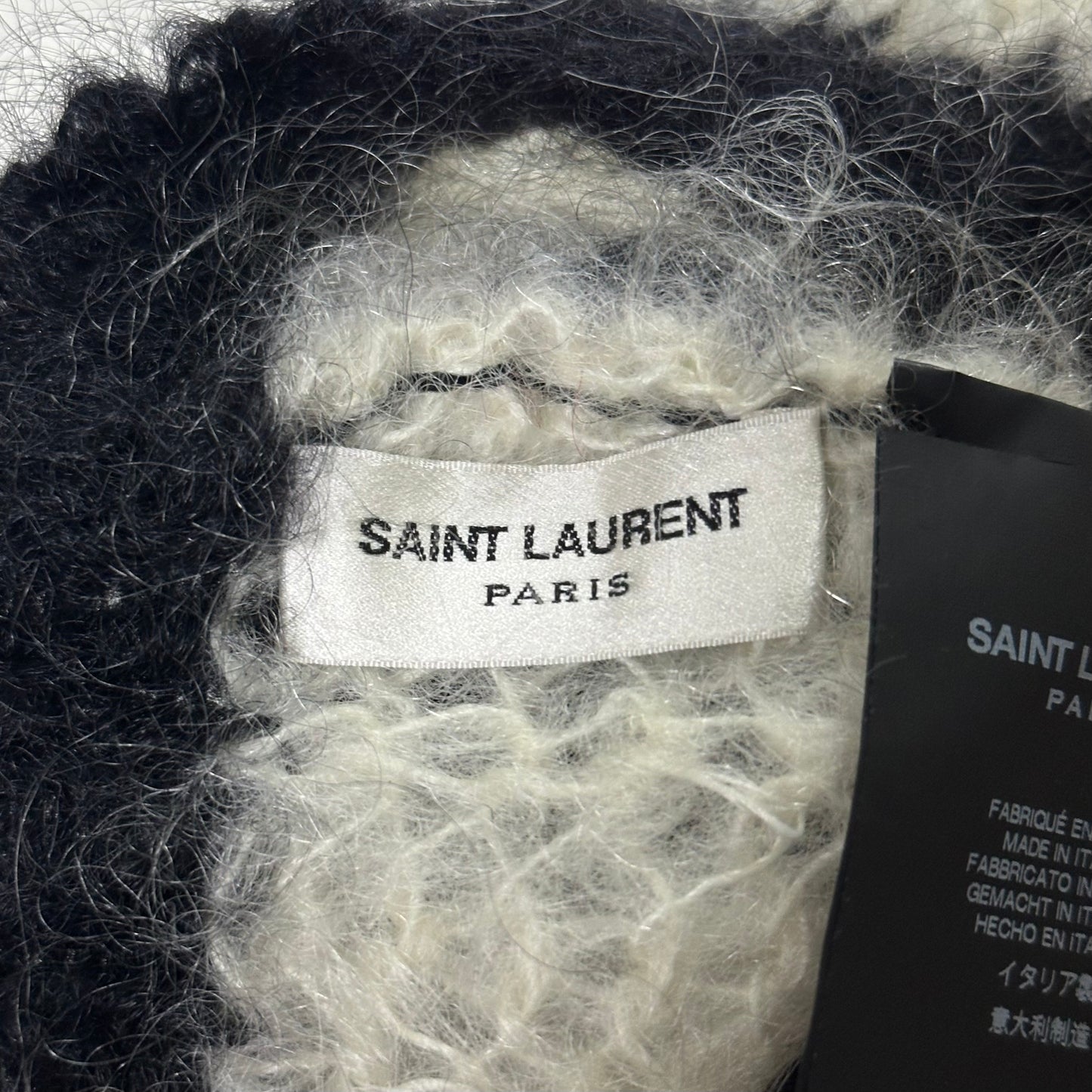 SAINT LAURENT Fall Winter 2013 Striped Mohair Beanie