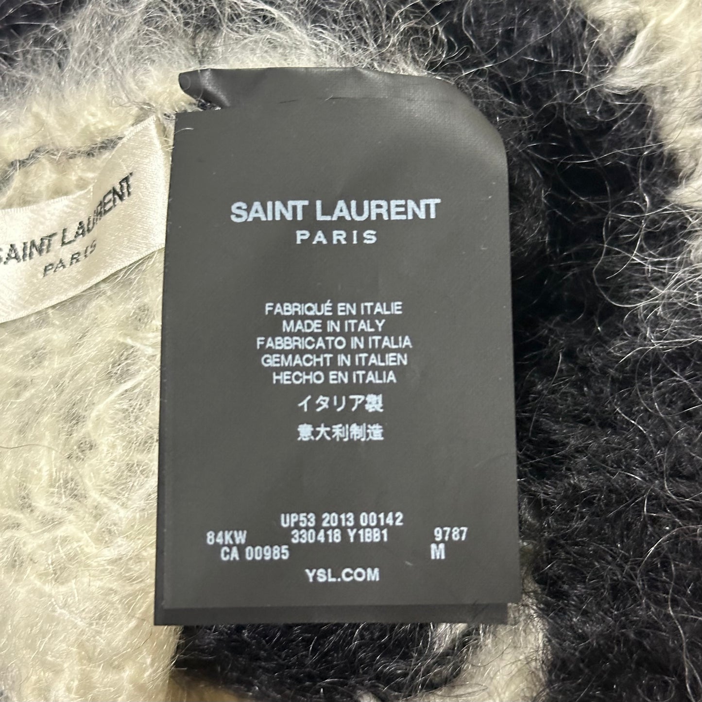 SAINT LAURENT Fall Winter 2013 Striped Mohair Beanie