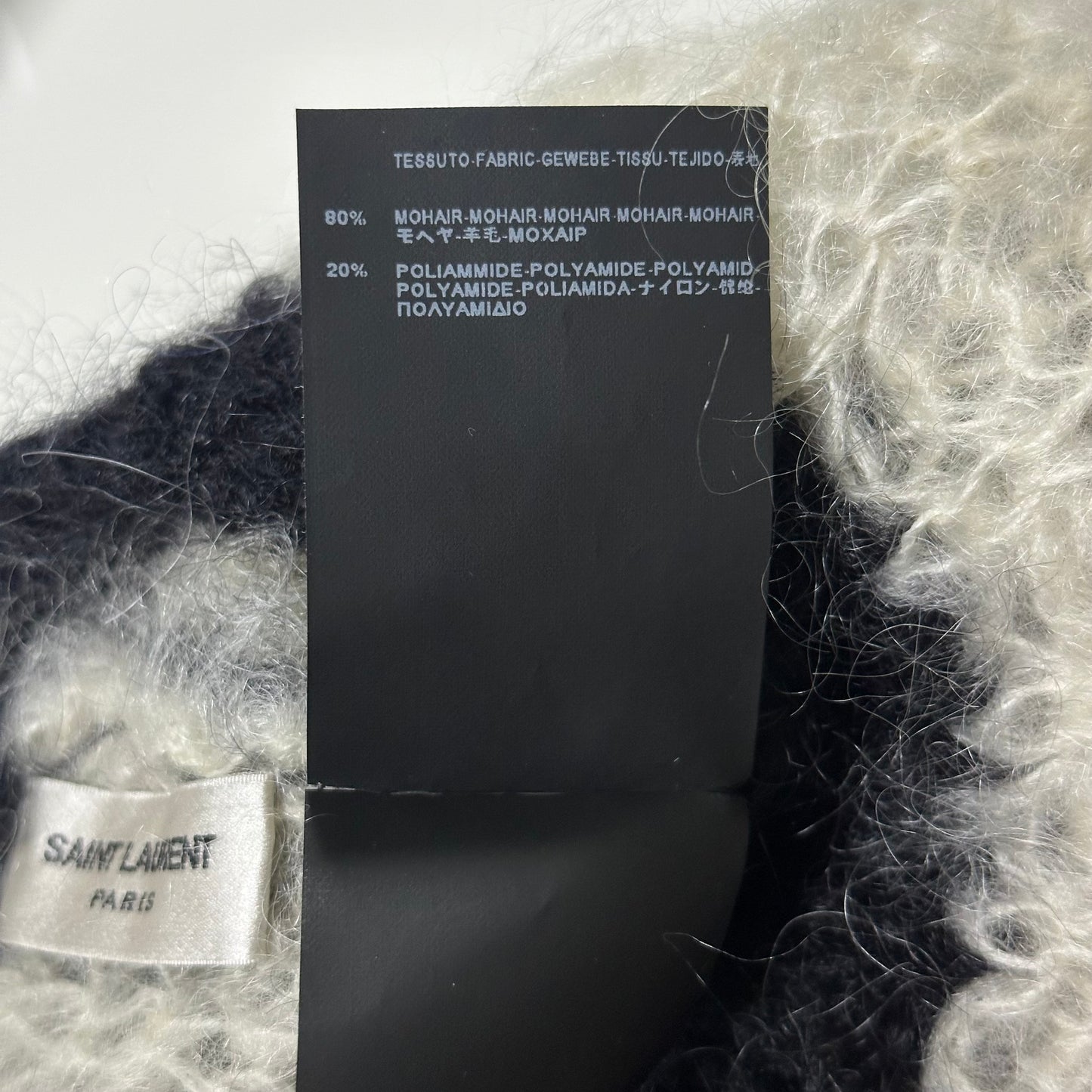 SAINT LAURENT Fall Winter 2013 Striped Mohair Beanie