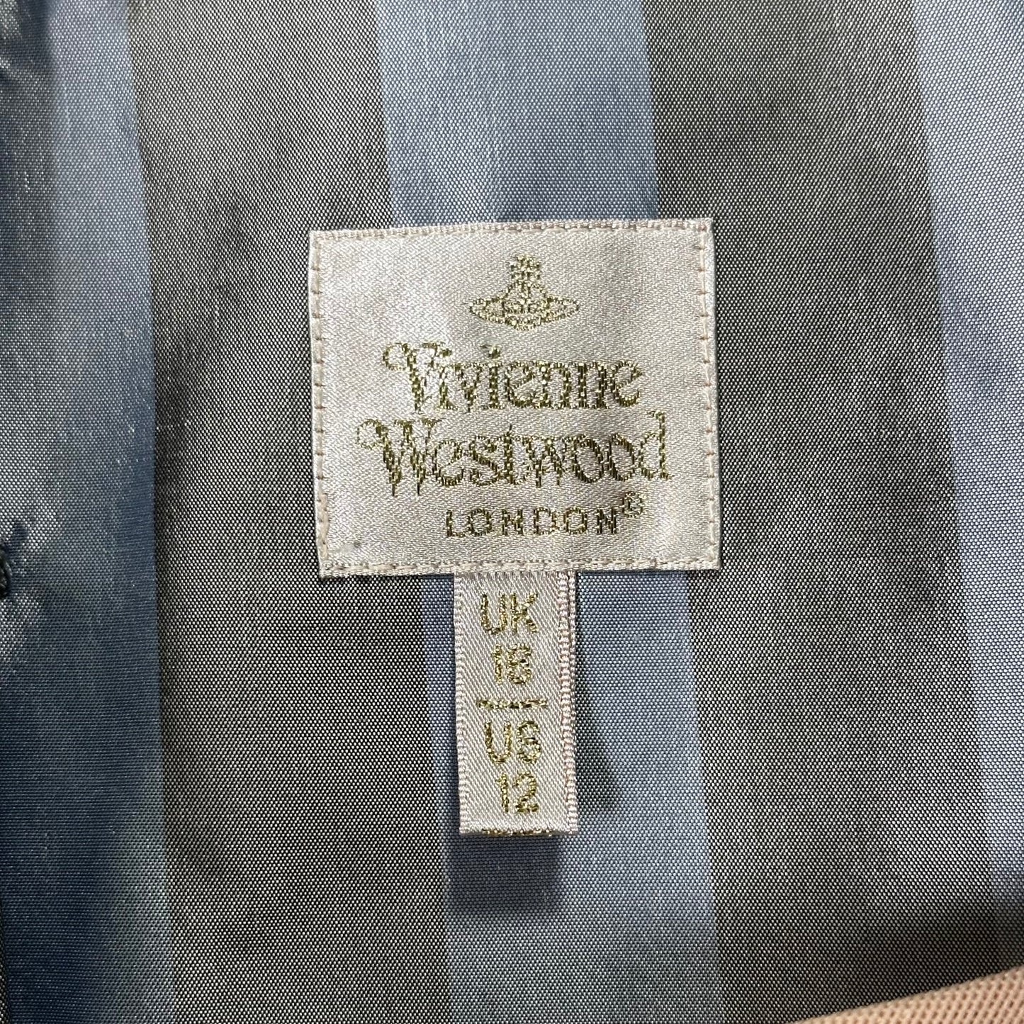 VIVIENNE WESTWOOD Spring Summer 1998 "Tied To The Mast" Striped Silk Corset