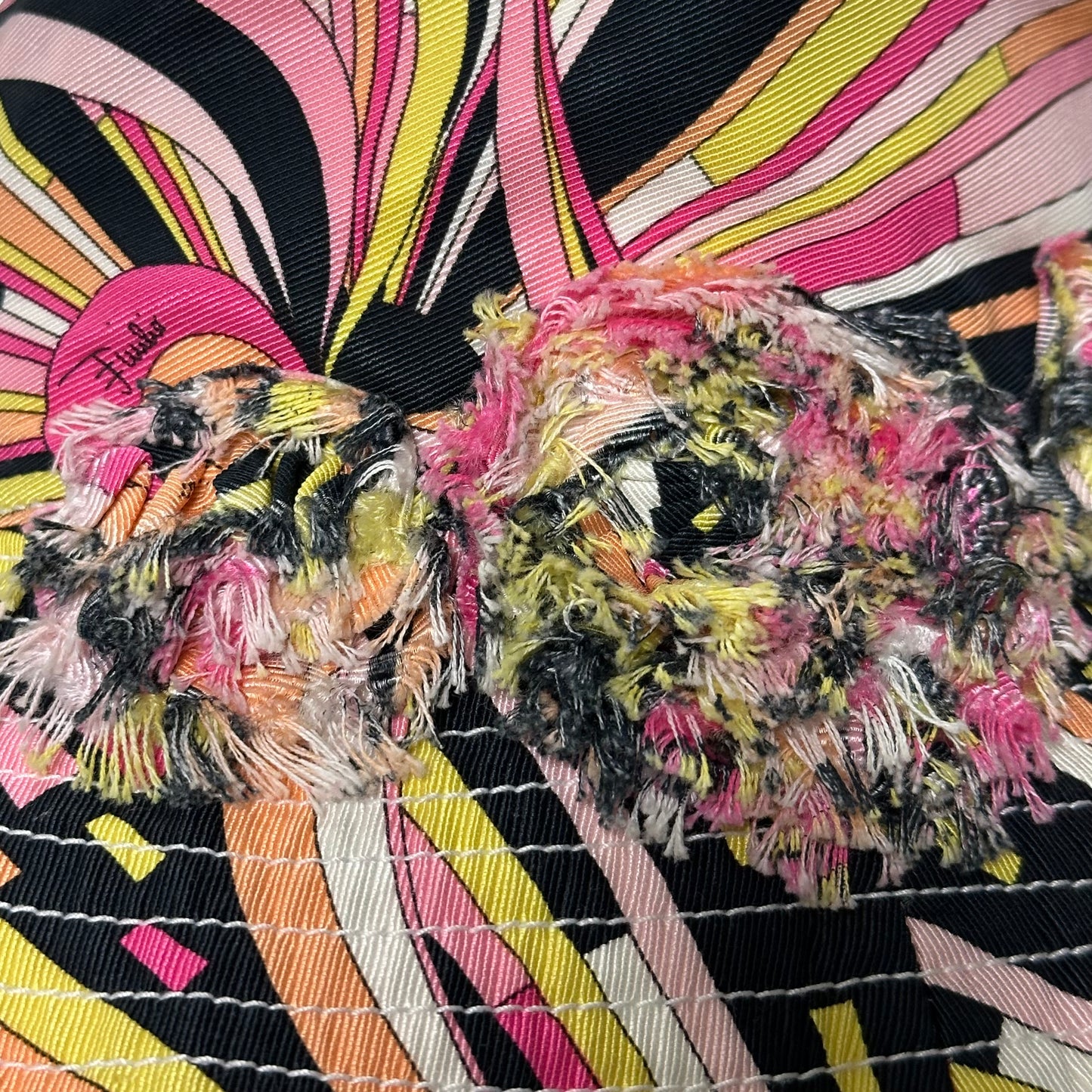 EMILIO PUCCI Fall Winter 2003 Floral Appliqué Bucket Hat