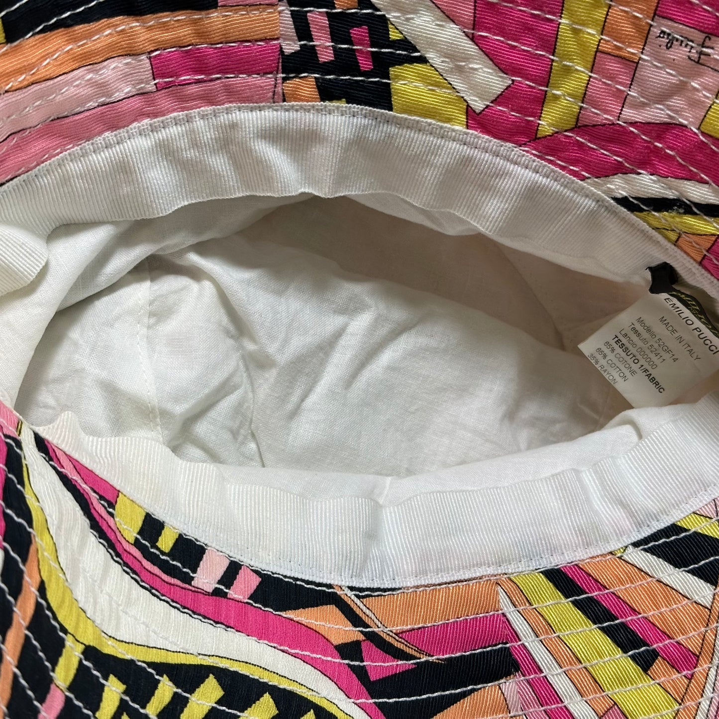 EMILIO PUCCI Fall Winter 2003 Floral Appliqué Bucket Hat