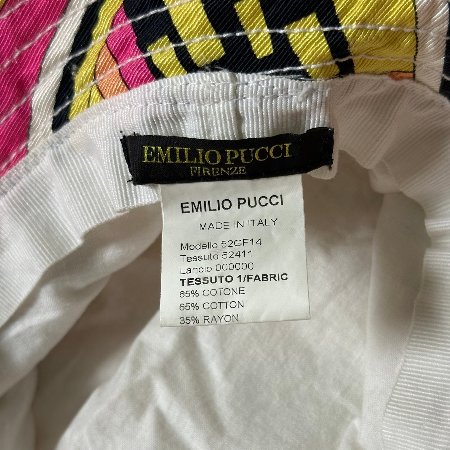 EMILIO PUCCI Fall Winter 2003 Floral Appliqué Bucket Hat