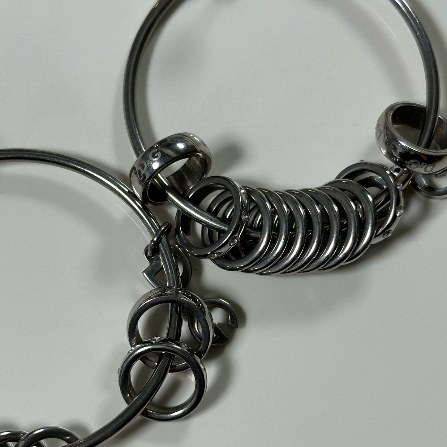 D&G Vintage Logo Hoop Earrings