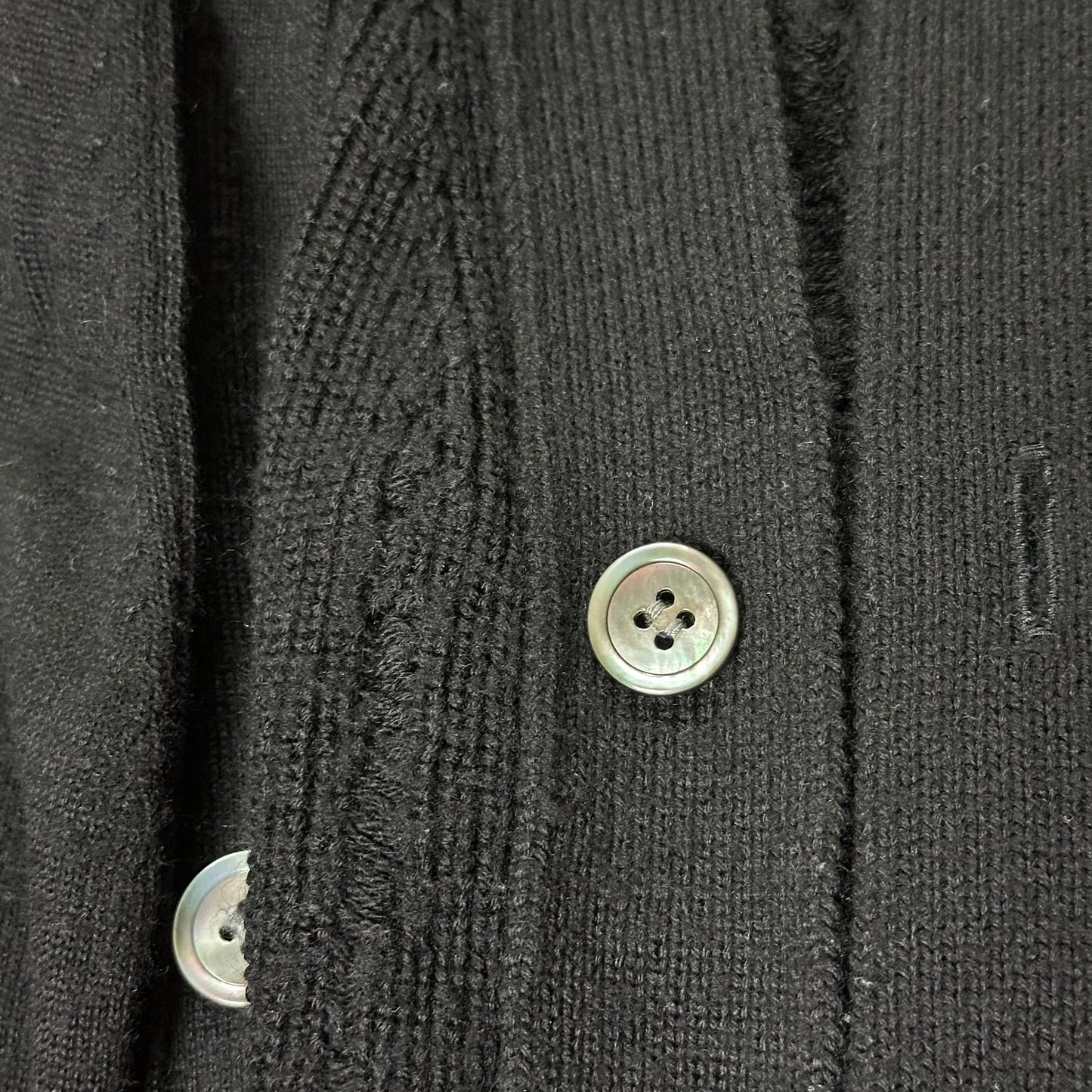COMME DES GARÇONS HOMME PLUS Asymmetric Distressed Knit Cardigan