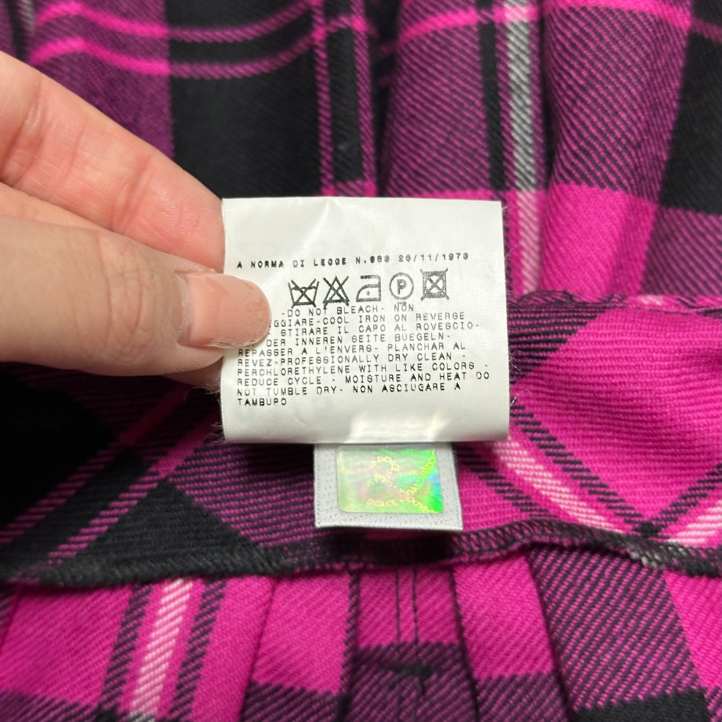 D&G Fall Winter 2003 High Waisted Asymmetric Pleated Mini Skirt