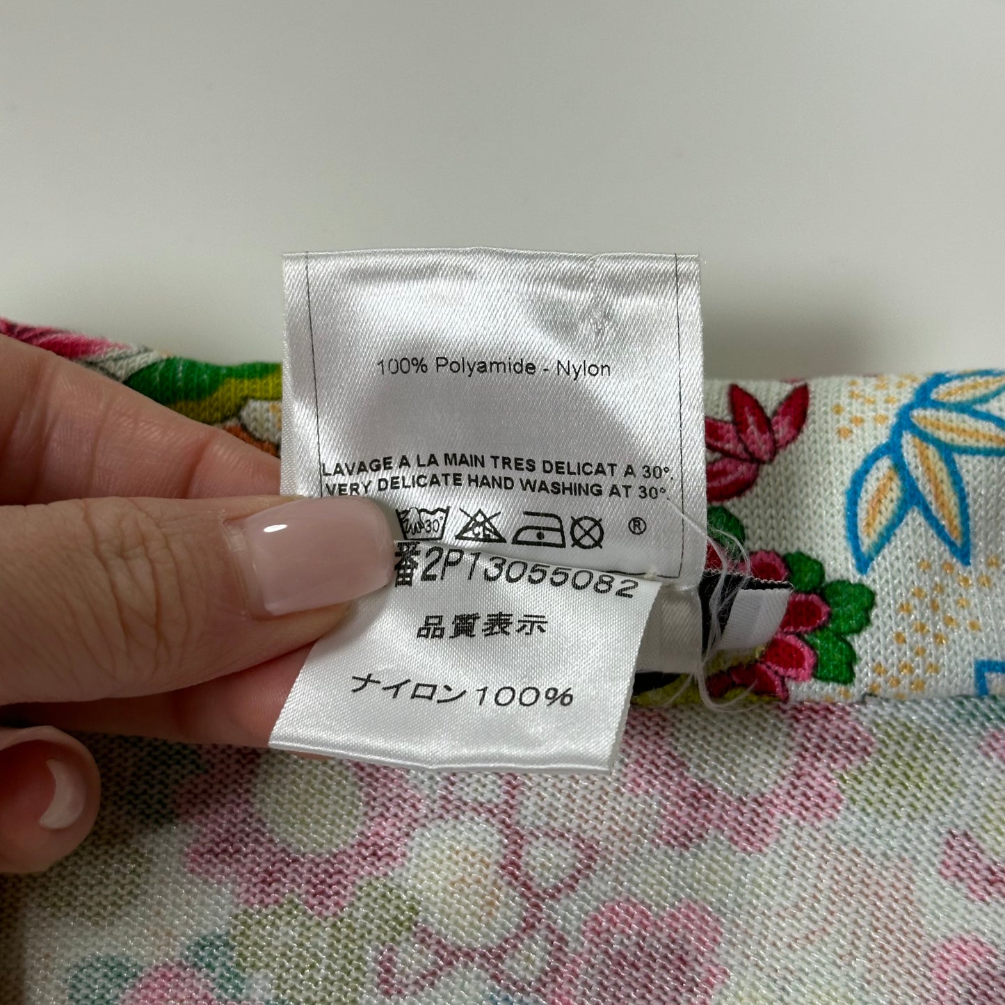 CHRISTIAN DIOR Spring Summer 2002 Floral Print Knit Sleeveless Cropped Tank Top