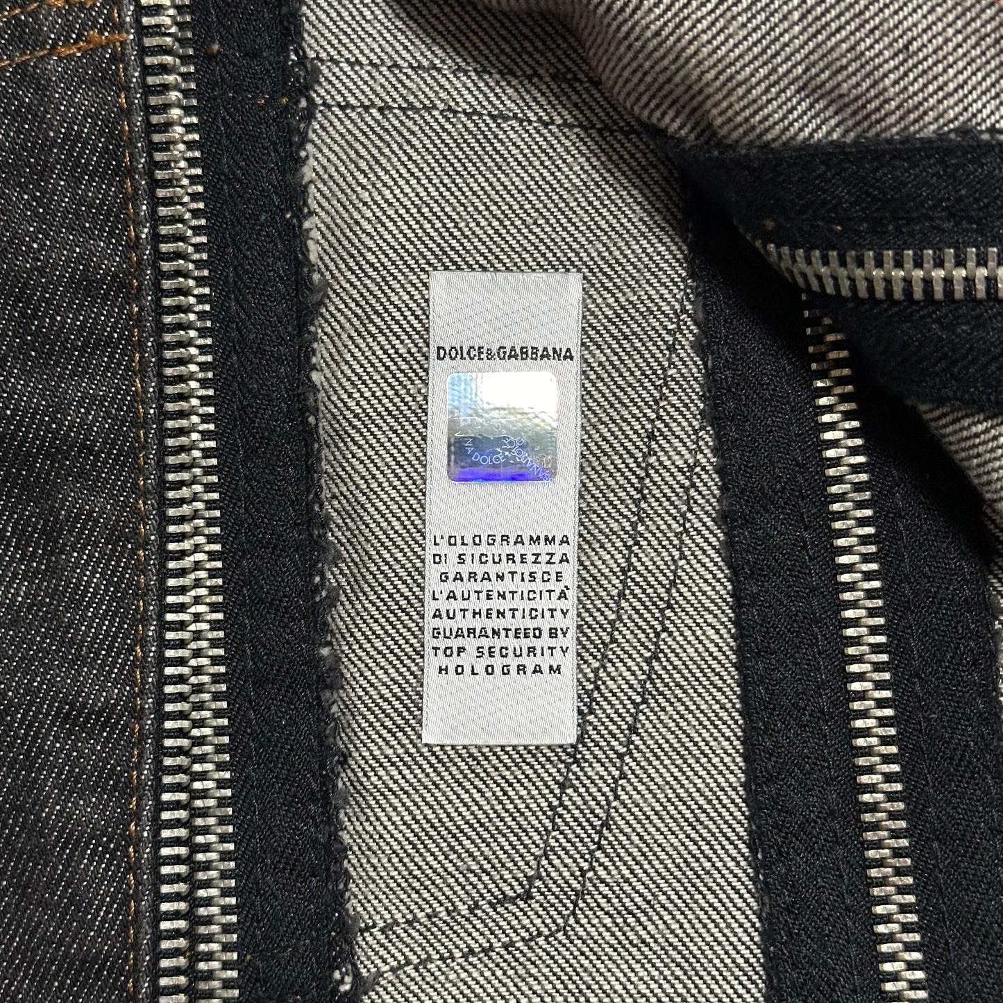 D&G Spring Summer 2003 Zipper Panel Denim Mini Skirt