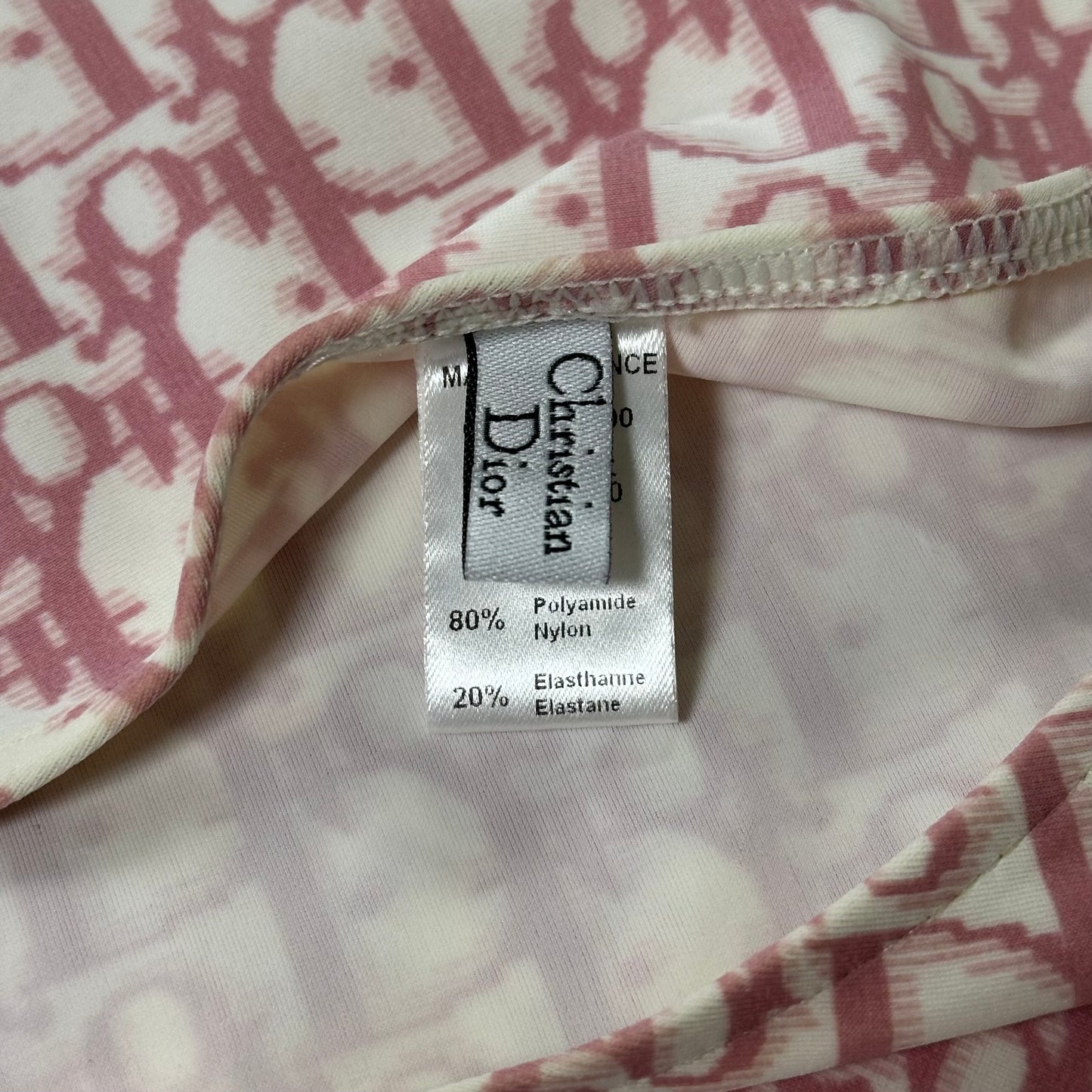 CHRISTIAN DIOR Trotter Monogram Flower Swarovski Logo Pareo Wraparound Mini Skirt
