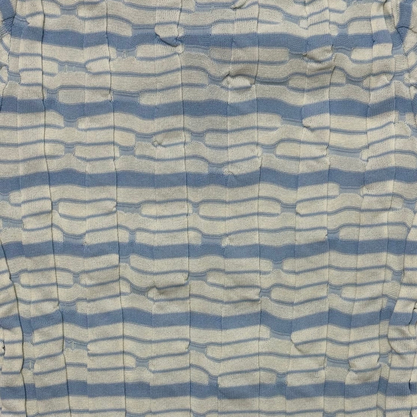 BOTTEGA VENETA Spring Summer 2023 Distorted Stripe Cotton Polo Shirt