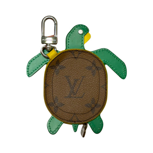 LOUIS VUITTON Spring Summer 2024 Monogram LV Turtle Pouch Bag Charm