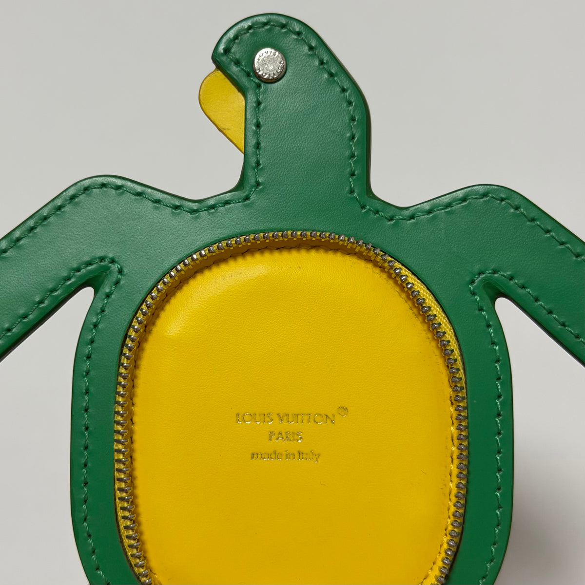 LOUIS VUITTON Spring Summer 2024 Monogram LV Turtle Pouch Bag Charm
