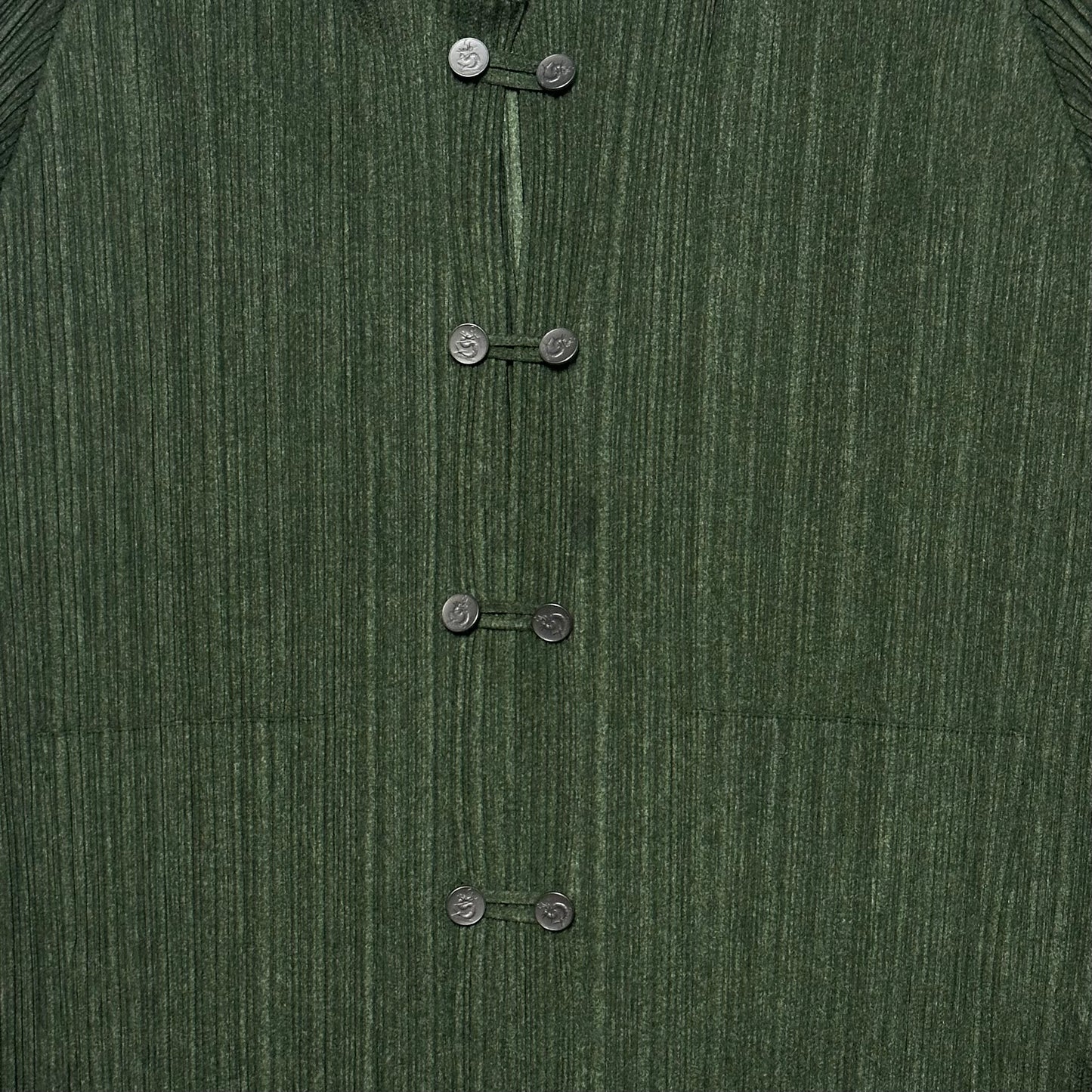 PLEATS PLEASE ISSEY MIYAKE Chinese Dragon Button-Up Cardigan