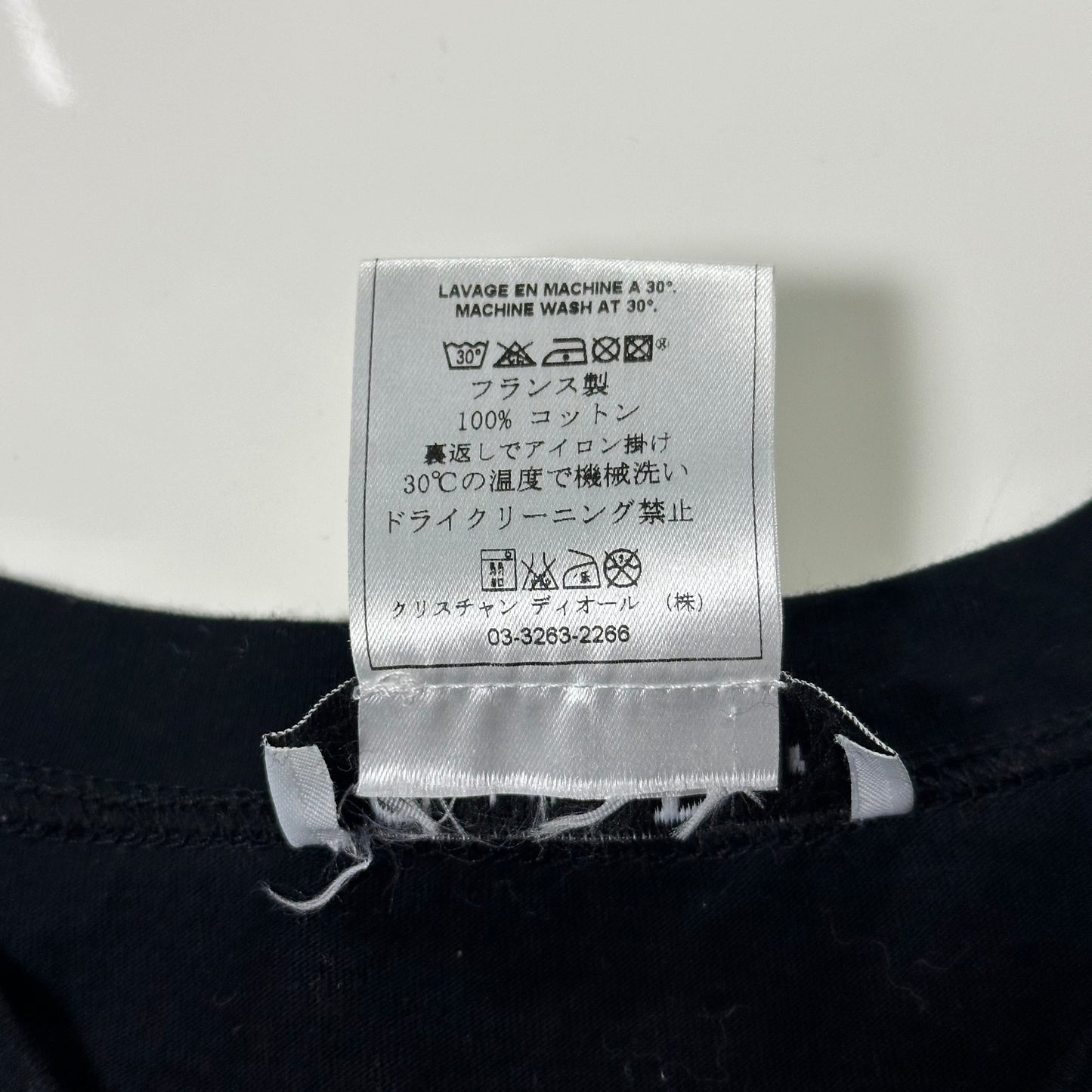 CHRISTIAN DIOR Spring Summer 2003 Denim Look Logo T-Shirt