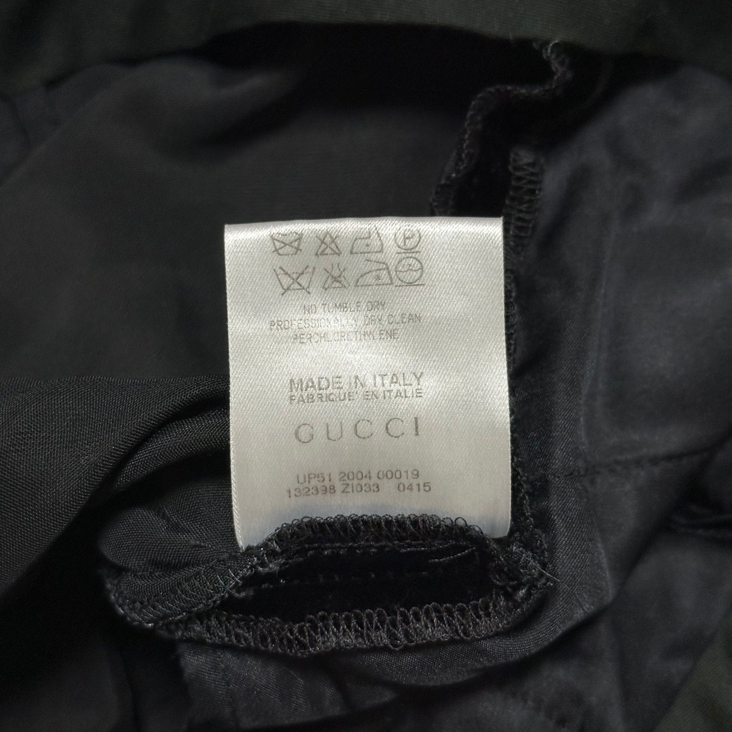GUCCI Fall Winter 2004 Velvet Pants with Leather Rope Belt