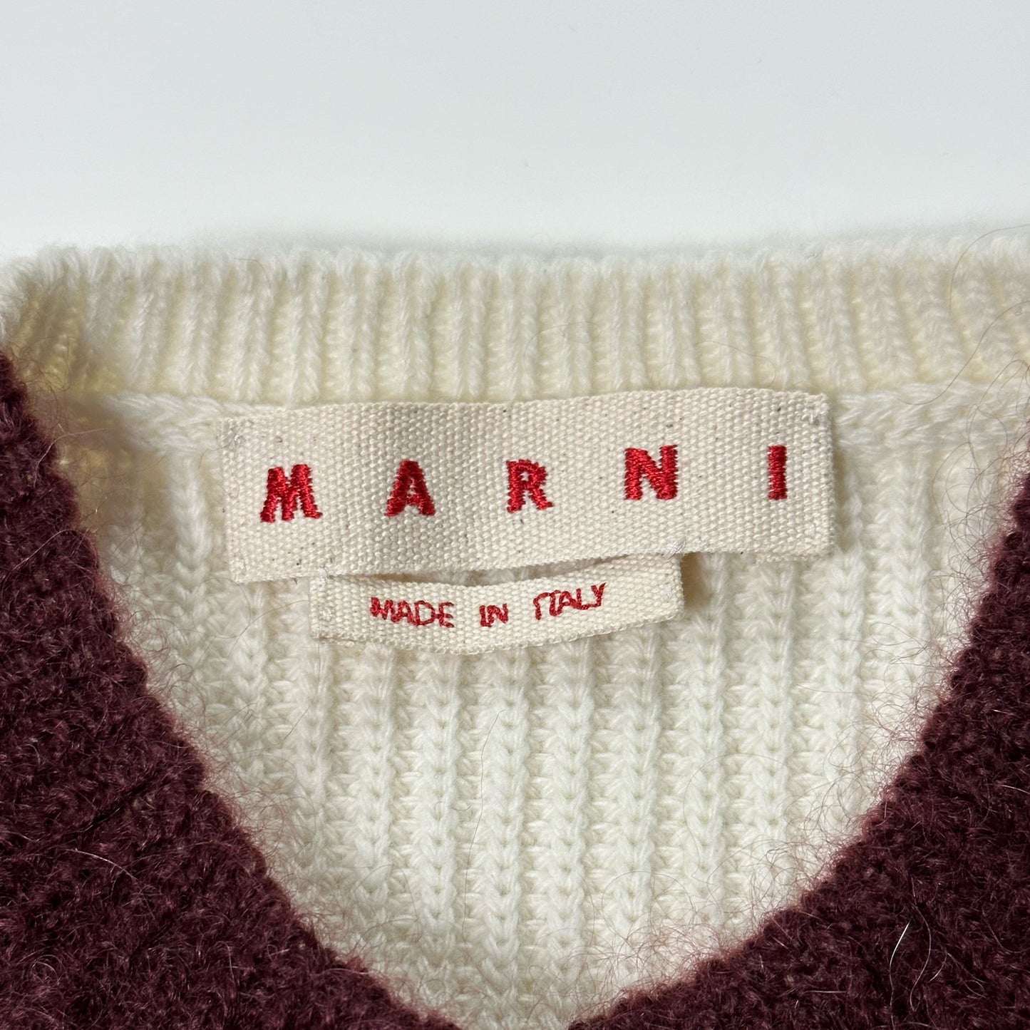 MARNI Pre Fall 2021 Belted Striped Knit Cardigan