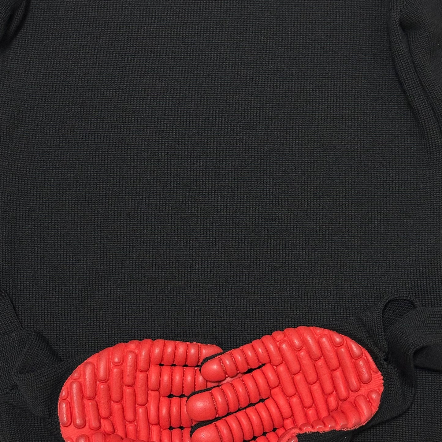 COMME DES GARÇONS Fall Winter 2017 Rubber Gloves Convertible Knit Sweater