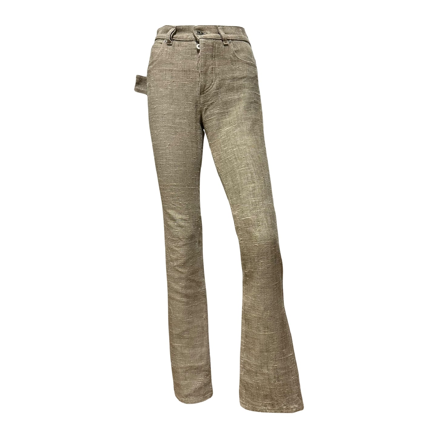BOTTEGA VENETA Pre Fall 2019 High Waisted Linen Pants