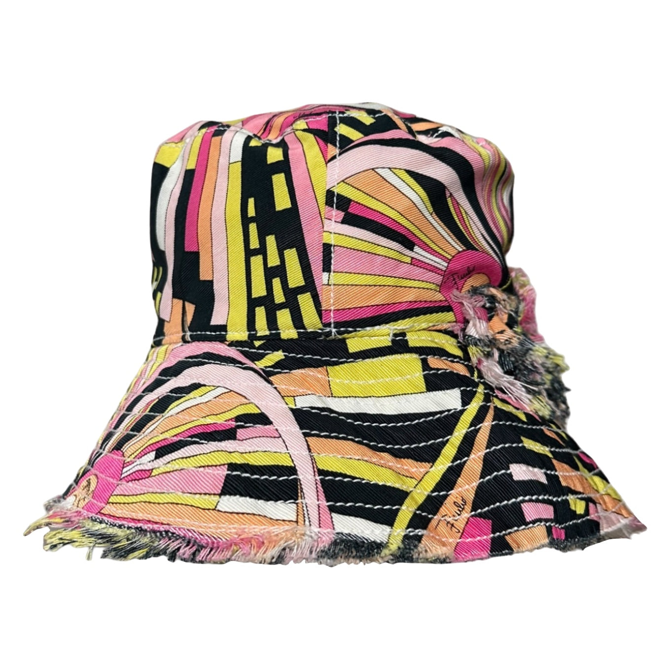EMILIO PUCCI Fall Winter 2003 Floral Appliqué Bucket Hat
