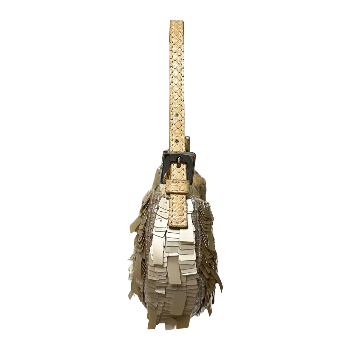 FENDI Sequin Python Mini Croissant Bag
