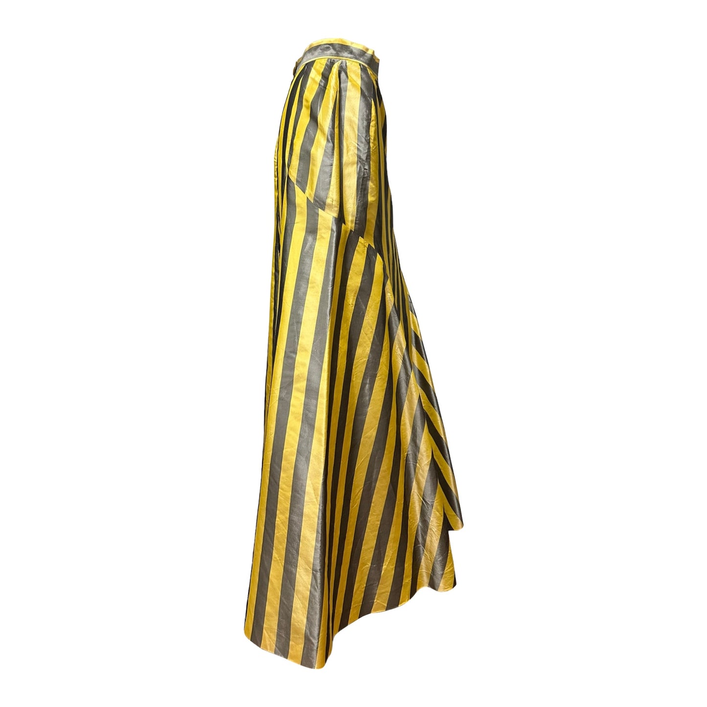VIVIENNE WESTWOOD Spring Summer 1998 "Tied To The Mast" Striped Silk Flared Maxi Skirt