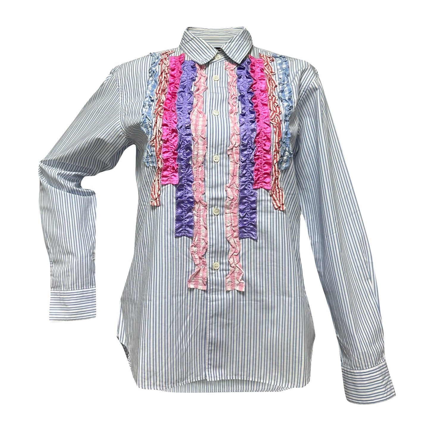 COMME DES GARÇONS HOMME PLUS Frill Striped Shirt