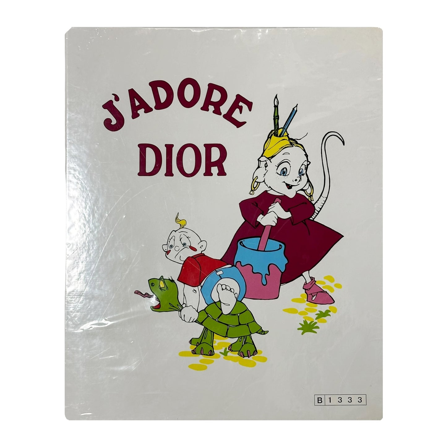 CHRISTIAN DIOR Spring Summer 2002 Cartoon "J'ADORE DIOR" T-Shirt Set