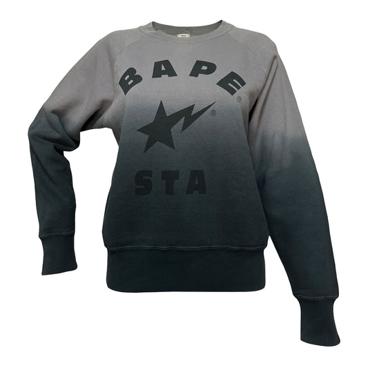 A BATHING APE "BAPE STA" Logo Print Gradient Sweatshirt