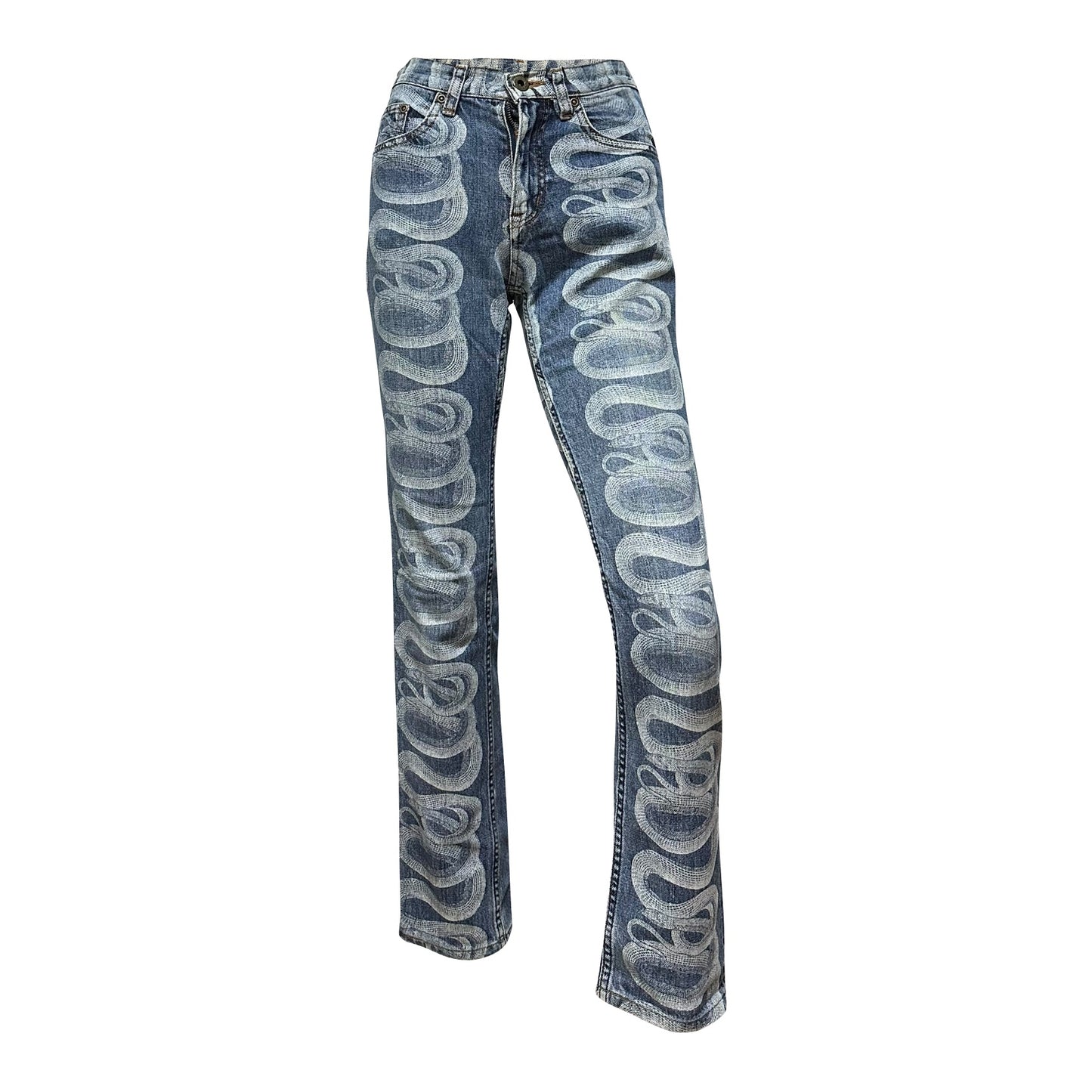 HYSTERICS Snake Print Denim Pants