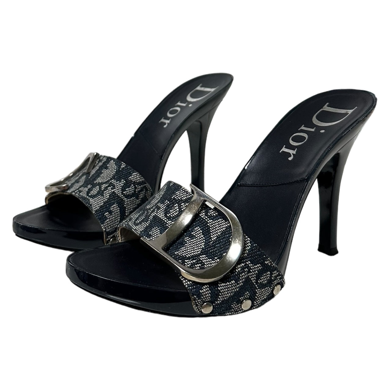 CHRISTIAN DIOR Spring Summer 2001 CD Logo Trotter Sandals