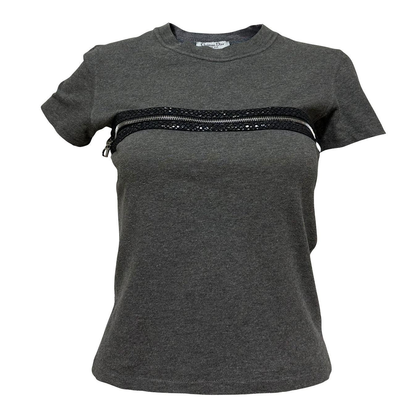 CHRISTIAN DIOR Spring Summer 2001 Zipper T-Shirt