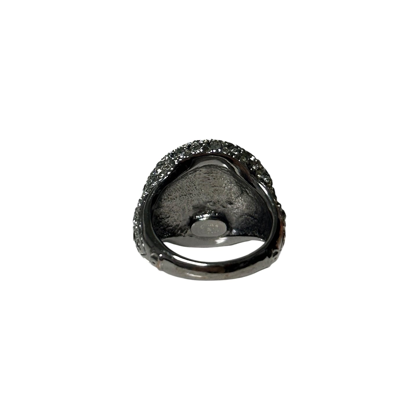 CHANEL Spring Summer 2021 Embellished CC Logo Ring