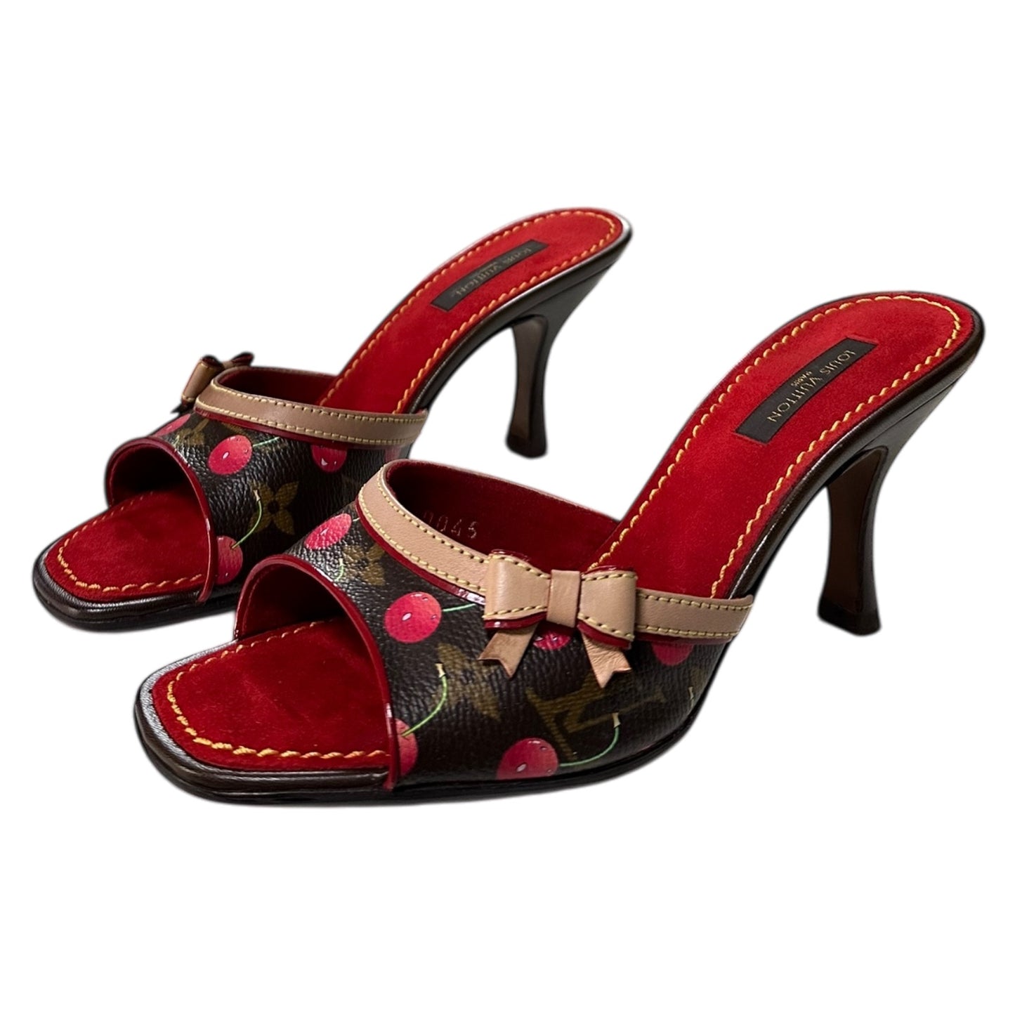 LOUIS VUITTON × TAKASHI MURAKAMI Spring Summer 2005 Cherry Monogram Sandals