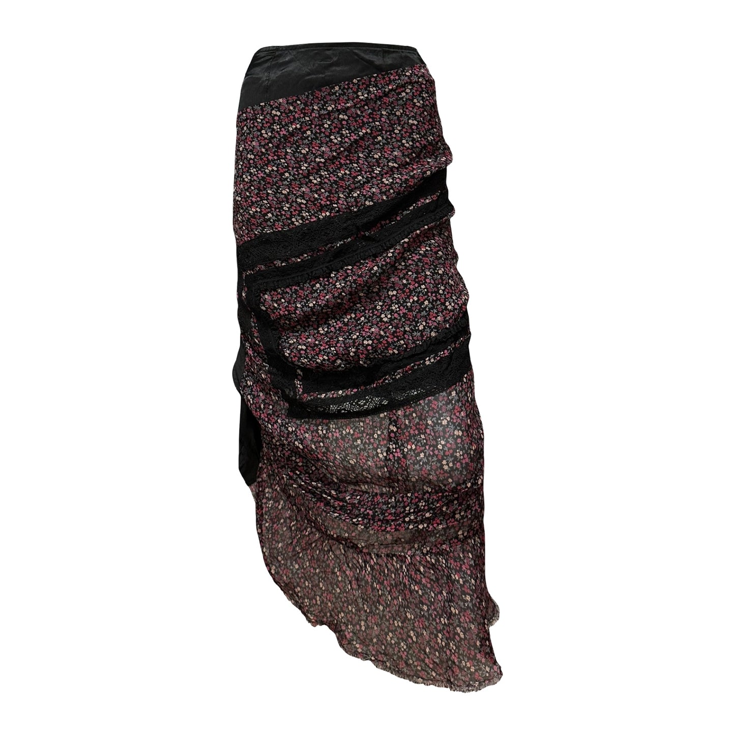 JUNYA WATANABE Fall Winter 2007 Floral Asymmetric Maxi Skirt