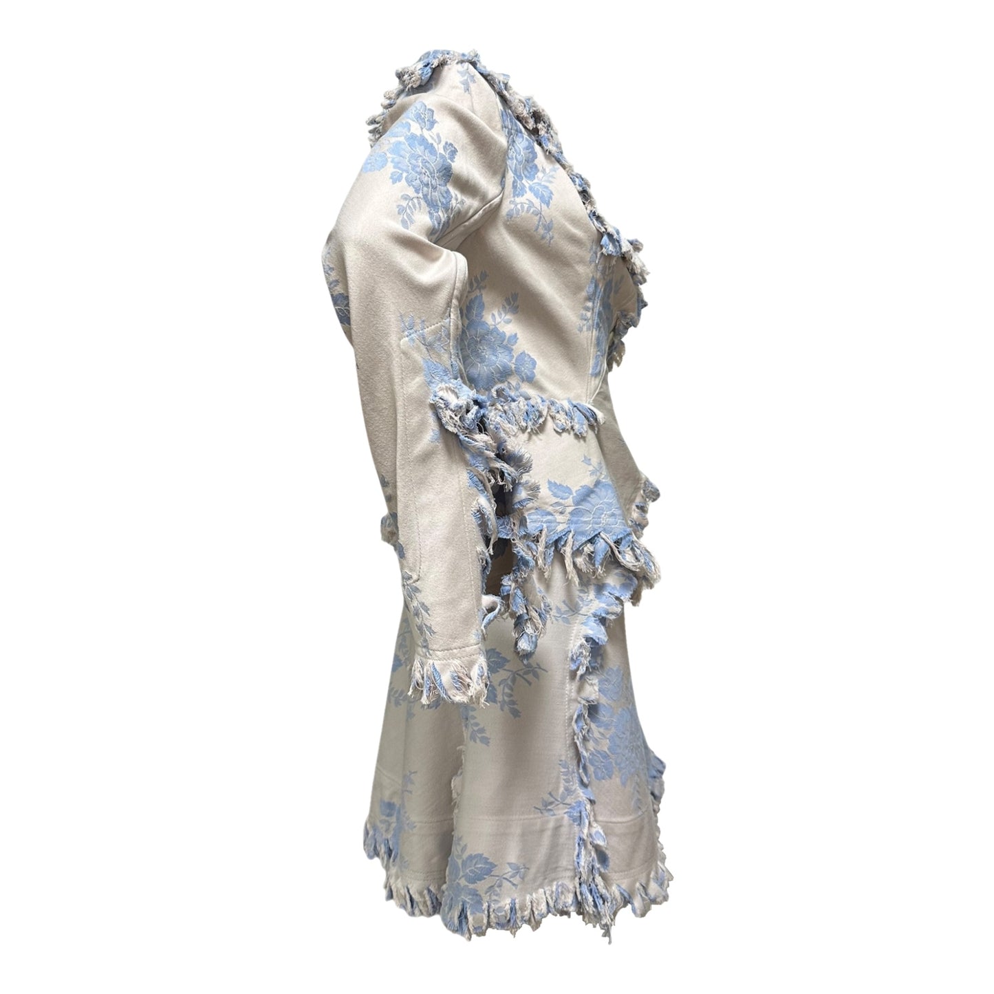 VIVIENNE WESTWOOD Spring Summer 1998 "Tied To The Mast" Floral Jacket and Midi Skirt Set Up