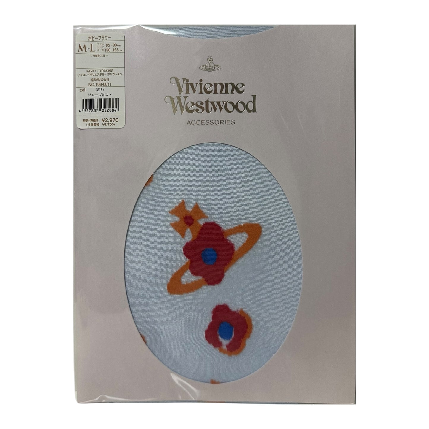 VIVIENNE WESTWOOD Poppy Flower Orb Printed Tights