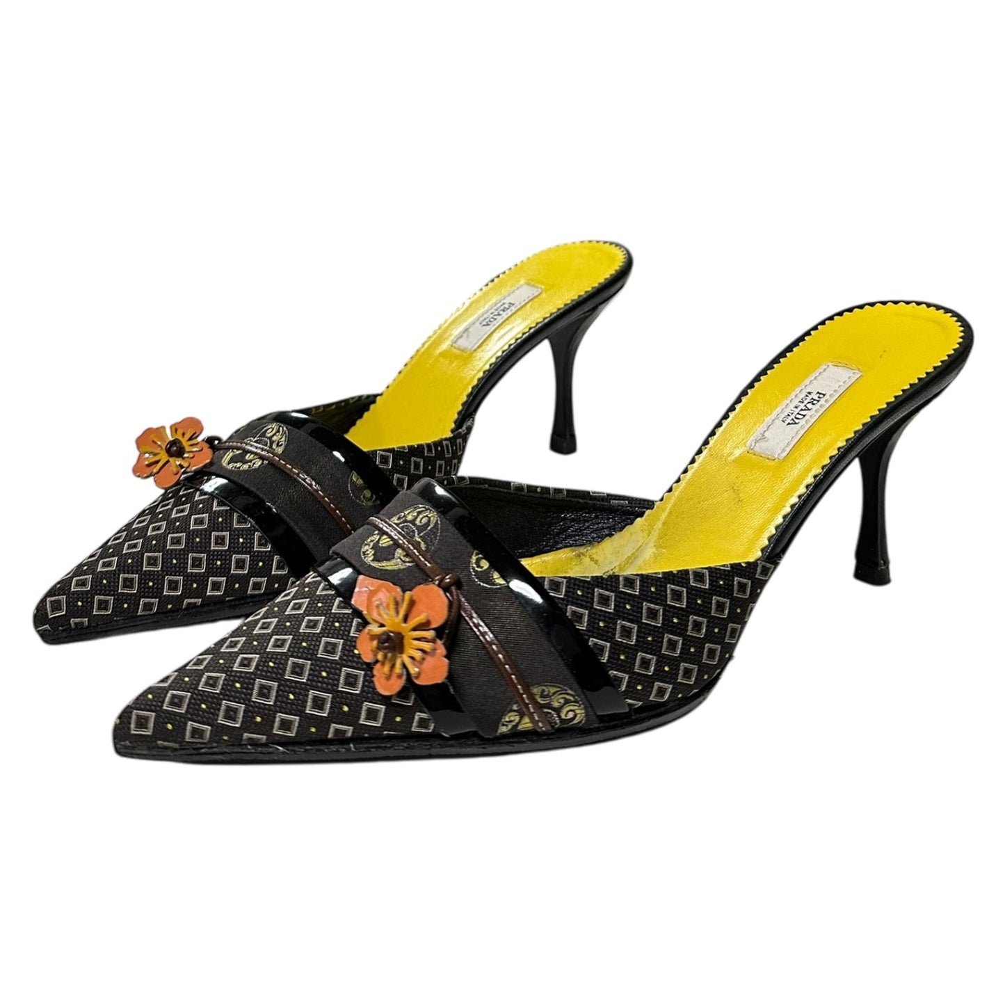 PRADA Spring Summer 2003 Flower Kimono Mules