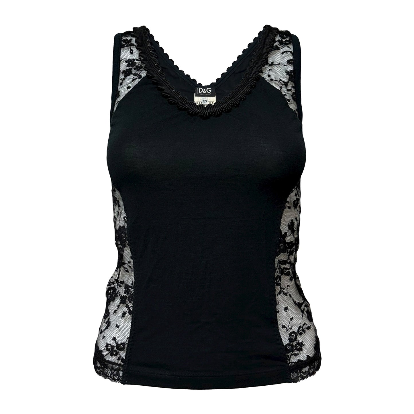 D&G Side Lace Detail Tank Top